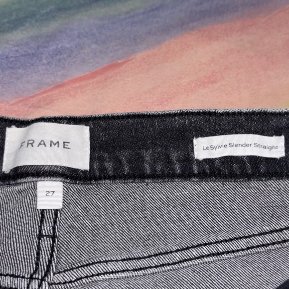 NWT FRAME Le Sylvie High Waist slender Straight Leg Jeans women’s size 27 - Picture 7 of 13